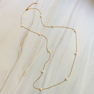 Freshwater Pearl Long Chain Necklace