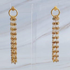 Chain Drape Dangle Earrings